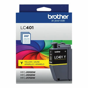 Brother LC401 Series Yellow Ink Cartridge, , hires