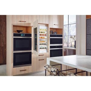 Monogram 30 in. Built-in Wine Sommelier with Wood Racks, Dual Temperature Zones & 106 Bottle Capacity - Custom Panel Ready, , hires