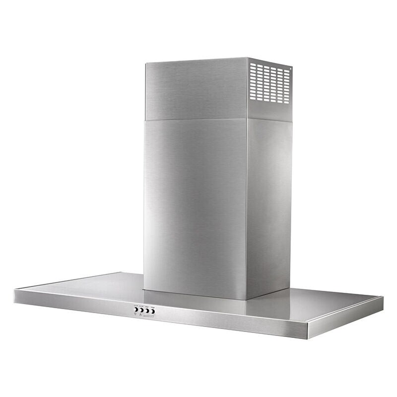 Whirlpool 36 in. Convertible Chimney Style Range Hood with 400 CFM, 3 Fan Speeds & 2 LED Lights - Stainless Steel, , hires