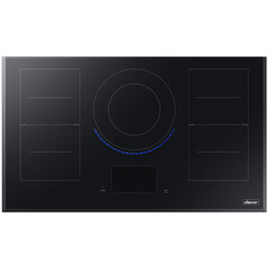 Dacor Contemporary 36 in. 5-Burner Smart Induction Cooktop with Simmer Burner & Power Burner - Black Glass, , hires