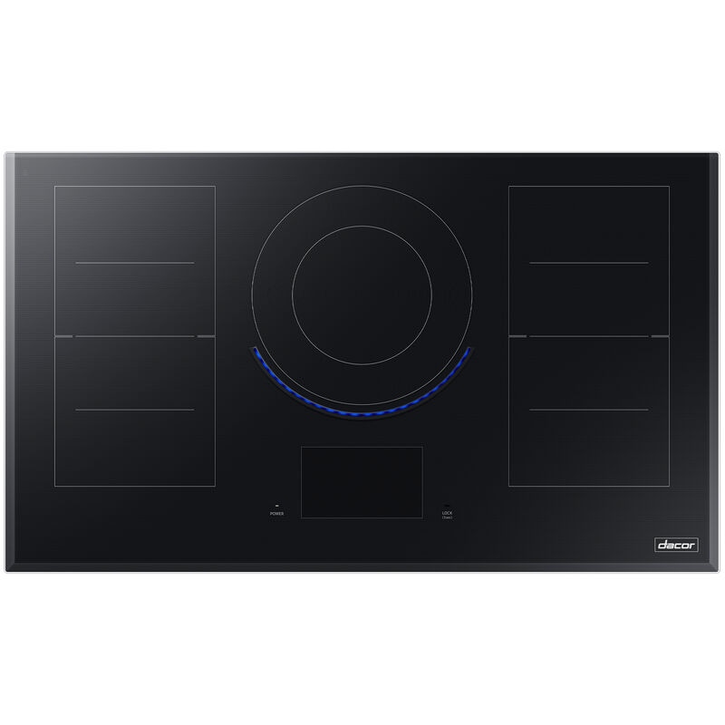 Dacor Contemporary 36 in. 5-Burner Smart Induction Cooktop with Simmer Burner & Power Burner - Black Glass, , hires