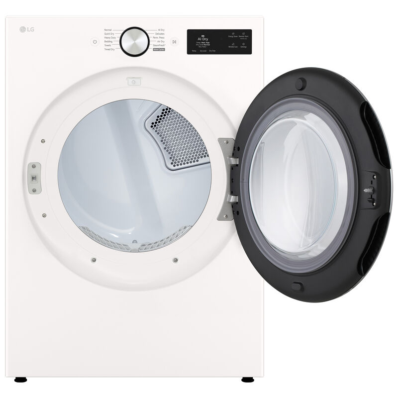 LG 27 in. 7.4 cu. ft. Smart Stackable Gas Dryer with AI Sensor Dry, TurboSteam, Sanitize & Steam Cycle - Alpine White, , hires