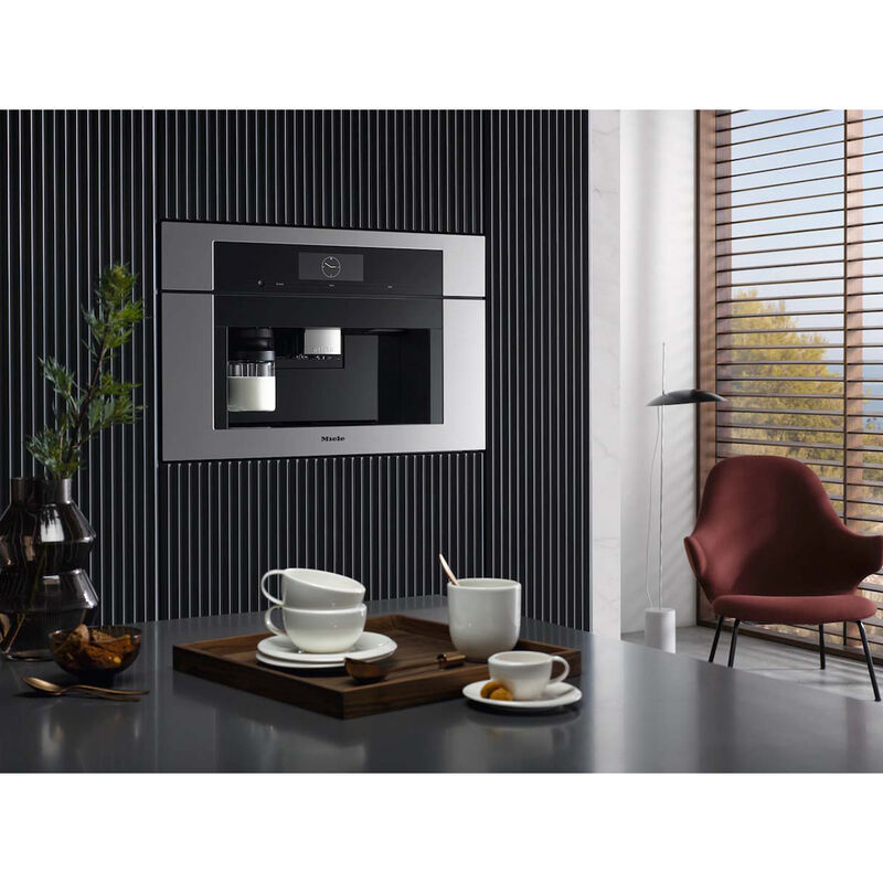Miele Built-in Coffee Machine with CoffeeSelect & AutoDescale - Clean Touch  Steel