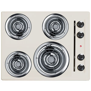 Summit 24 in. Electric Cooktop with 4 Coil Burners - Bisque, Bisque, hires