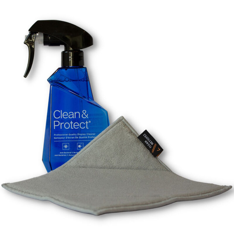 Austere Anti-Bacterial Clean & Protect with Easy-Trigger Pump and Dual-Textured Cleaning Cloth, , hires