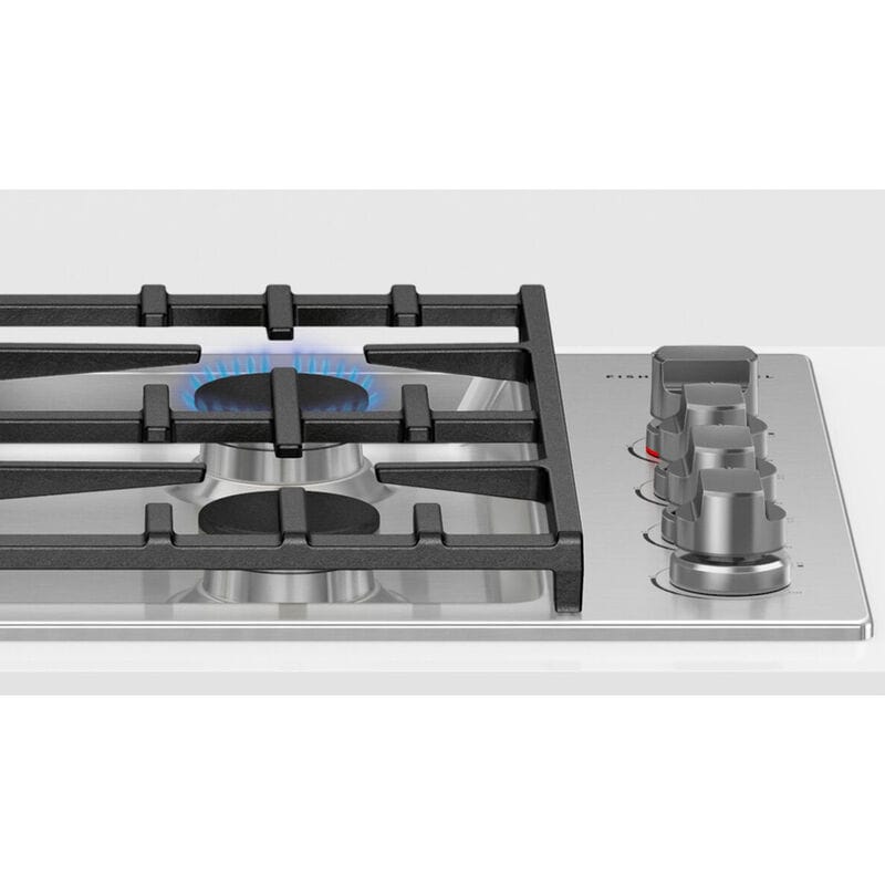Fisher & Paykel Series 9 30 in. 4-Burner Natural Gas Cooktop with Simmer Burner & Power Burner - Stainless Steel, , hires