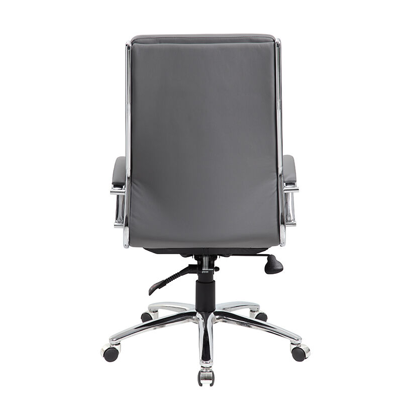 Boss Executive CaressoftPlus Chair With Metal Chrome Finish - Grey, , hires