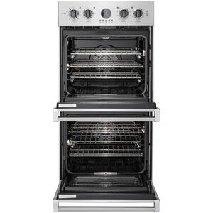 Viking 5 Series 27 in. 8.2 cu. ft. Top Control Electric Double Wall Oven with True European Convection - Pure White, , hires