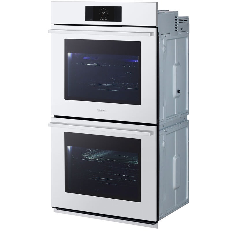 Signature Kitchen Suite Transitional 30 in. 9.4 cu. ft. Smart Top Control SteamElectric Double Wall Oven with True European Convection - Stainless Steel, , hires