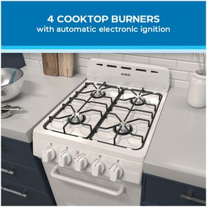 Avanti 20 in. 2 cu. ft. Gas Range with Open Burners - White, , hires