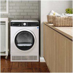 Avanti 24 in. 4.0 cu. ft. Stackable Ventless Electric Dryer with Sanitize Cycle & Sensor Dry - White, , hires