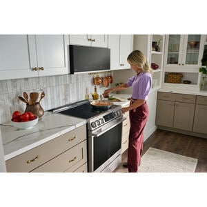 LG InstaView 30 in. 6.3 cu. ft. Smart Air-Fry True European Convection Slide-In Electric Range with 4 Induction Burners & 1 Radiant Burner - PrintProof Stainless Steel, , hires