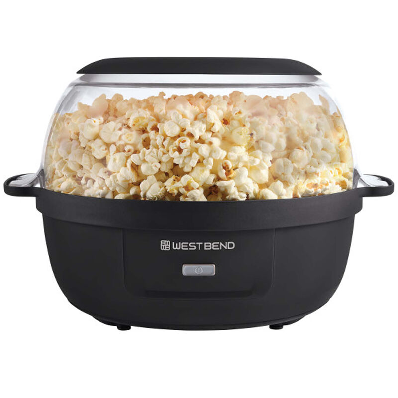 Westbend 6 qt. Stir Crazy Popcorn Maker - Black, , hires