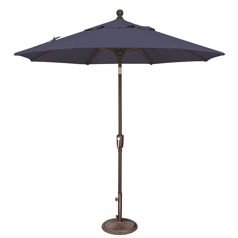 SimplyShade Catalina 7.5' Octagon Push Button Market Umbrella in Sunbrella Fabric - Navy, Navy, hires