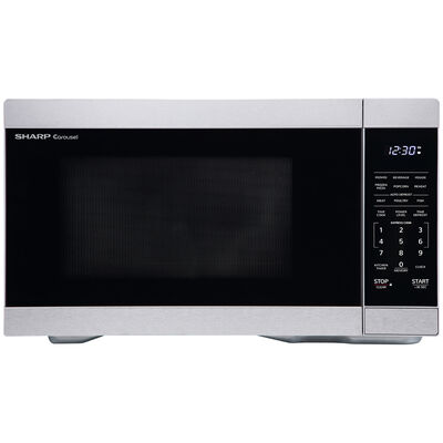 Sharp 21 in. 1.1 cu. ft. Countertop Microwave with 11 Power Levels - Stainless Steel | SMC1162HS