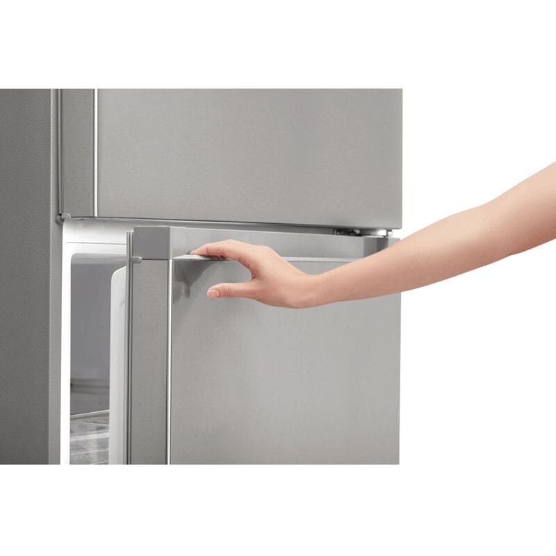 Midea 28 in. 14.2 cu. ft. Counter Depth Garage-Ready Top Freezer Refrigerator - Stainless Steel, Stainless Steel, hires