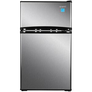 Avanti 19 in. 3.1 cu. ft. Mini Fridge with Top Freezer - Stainless Steel, Stainless Steel, hires
