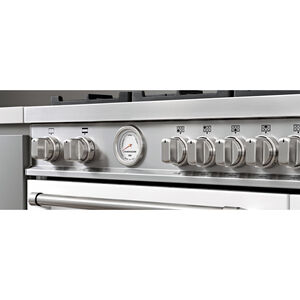 Bertazzoni Master Series 48 in. 7.1 cu. ft. Convection Double Oven Freestanding LP Gas Range with 6 Sealed Burners & Griddle - Stainless Steel, , hires