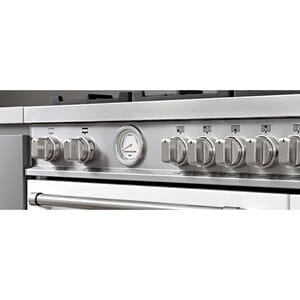Bertazzoni Master Series 48 in. 7.1 cu. ft. Dual Convection Double Oven Gas Range with 6 Sealed Burners & Griddle - Stainless Steel, , hires