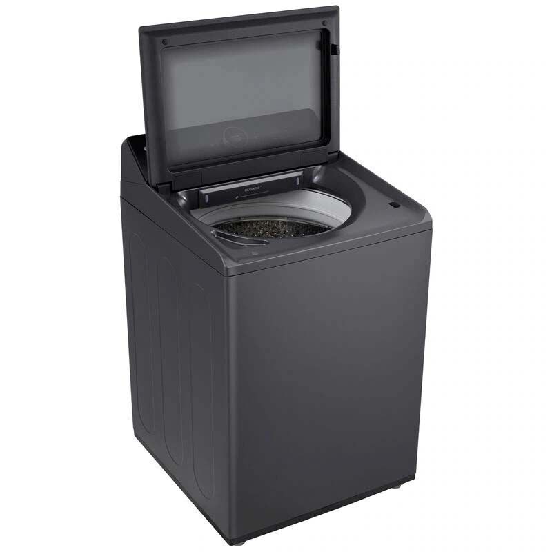 LG 27 in. 5.5 cu. ft. Smart Top Load Washer with EasyUnload ezDispense TurboWash3D Technology AI Sensing Matte Black