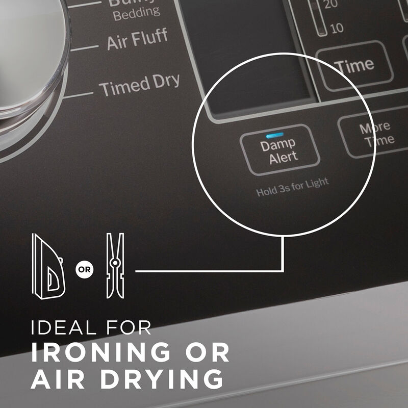 GE 27 in. 7.4 cu. ft. Electric Dryer with Sanitize Cycle & Sensor Dry - White, , hires