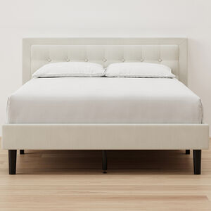 Nectar Mornington Twin Headboard & Frame - Linen, , hires