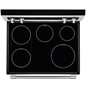 Maytag 30 in. 6.7 cu. ft. True European Convection Double Oven Electric Range with Radiant Burners - Fingerprint Resistant Stainless, , hires