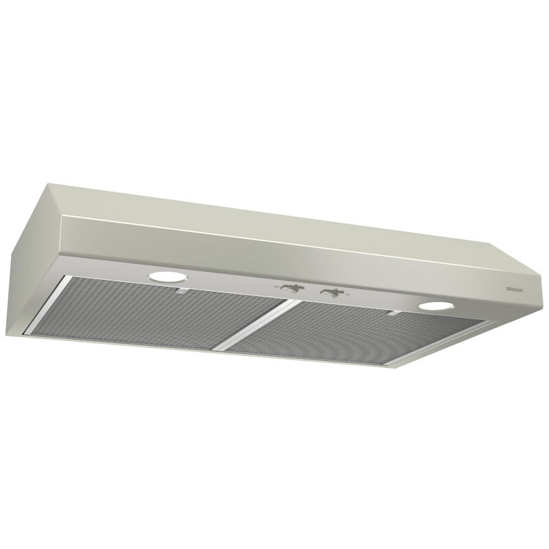 Broan Glacier BCSD1 Series 36 in. Standard Style Range Hood with 2 Speed Settings, 300 CFM, Convertible Venting & 2 Halogen Lights - Bisque, , hires