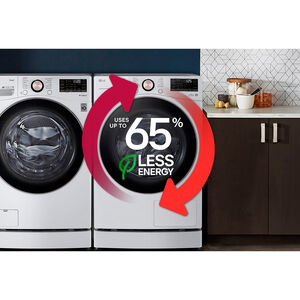 LG 27 in. 7.8 cu. ft. Smart Stackable Ventless Electric Dryer with Dual Inverter Heat Pump & AI Sensor Dry - White, , hires