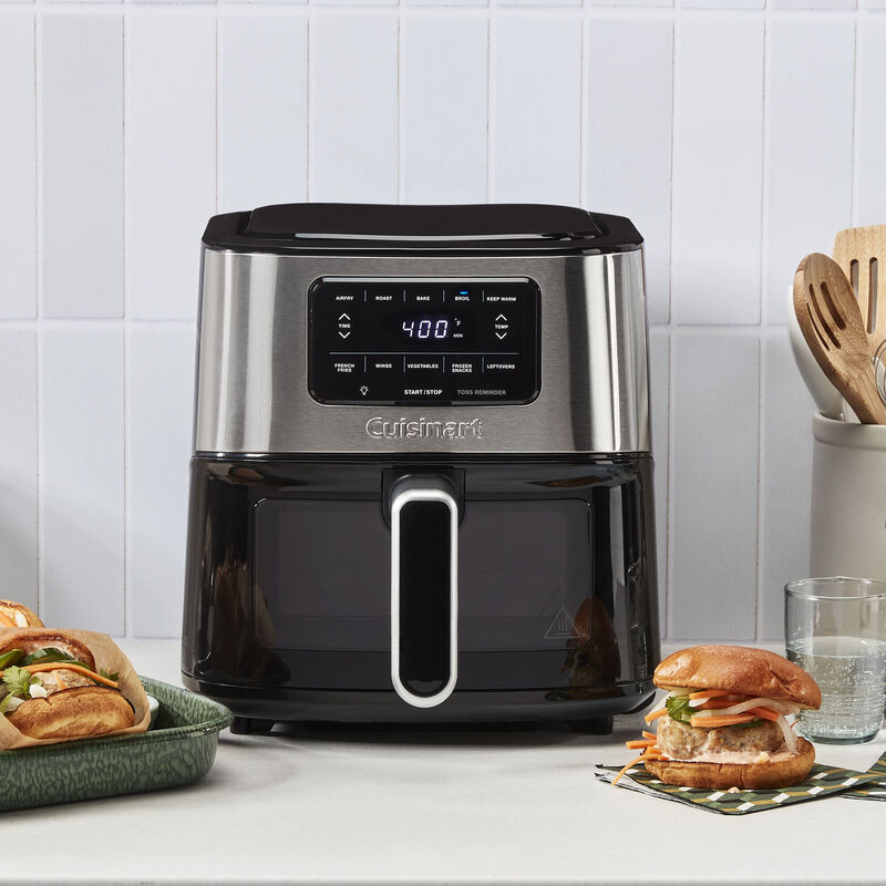 Cuisinart 6-qt Basket Air Fryer - Black Stainless, , hires