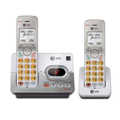 AT&T DECT 6.0 2 Handset Cordless Answering System with Caller ID/Call Waiting | EL52203