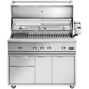 DCS Series 9 48 in. 3-Burner Built-In Liquid Propane Gas Grill with Rotisserie, Sear Burner & Smoke Box - Stainless Steel, , hires