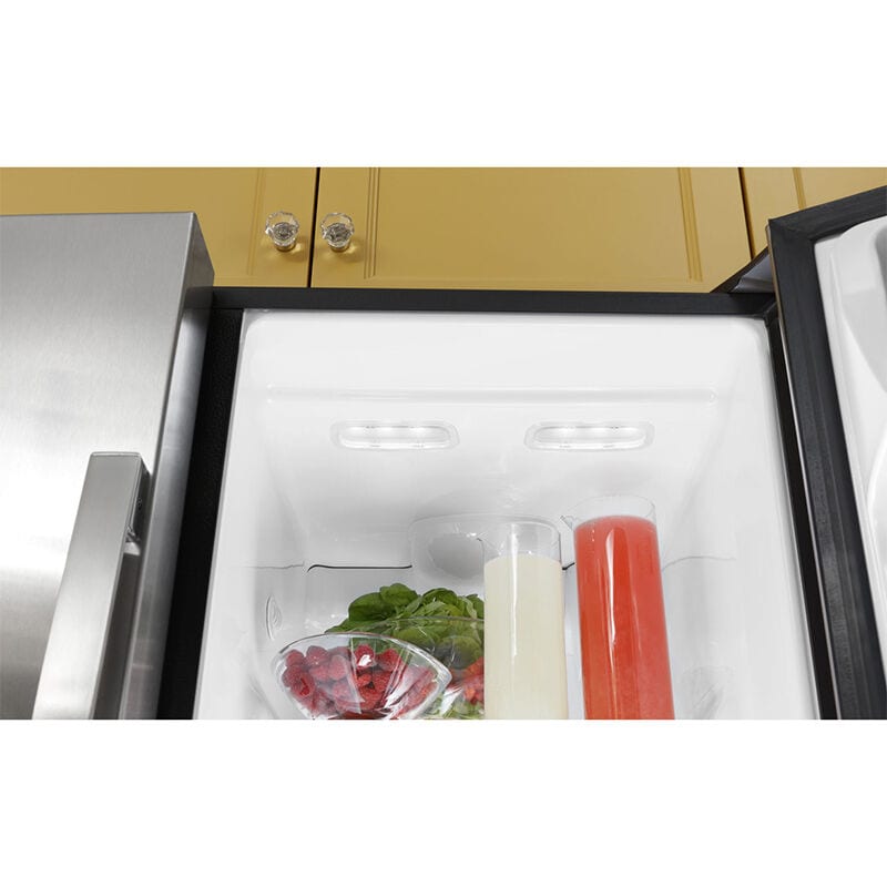 GE 36 in. 25.3 cu. ft. Side by Side Refrigerator with Ice & Water Dispenser - Fingerprint Resistant Slate, Slate, hires