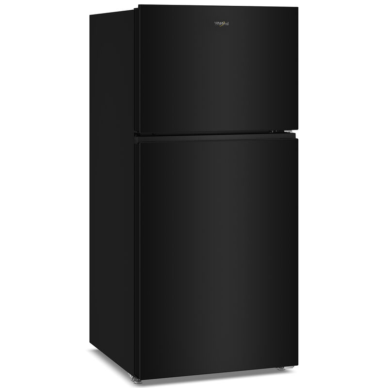 Whirlpool 30 in. 19.3 cu. ft. Top Freezer Refrigerator - Black, Black, hires