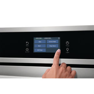 Frigidaire 30 in. 10.6 cu. ft. Top Control Electric Double Wall Oven with Standard Convection - Stainless Steel, Stainless Steel, hires