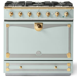 La Cornue Cornufe Series 36 in. 3.8 cu. ft. Dual Convection Dual Fuel Range with 5 Sealed Burners - Tapestry, , hires