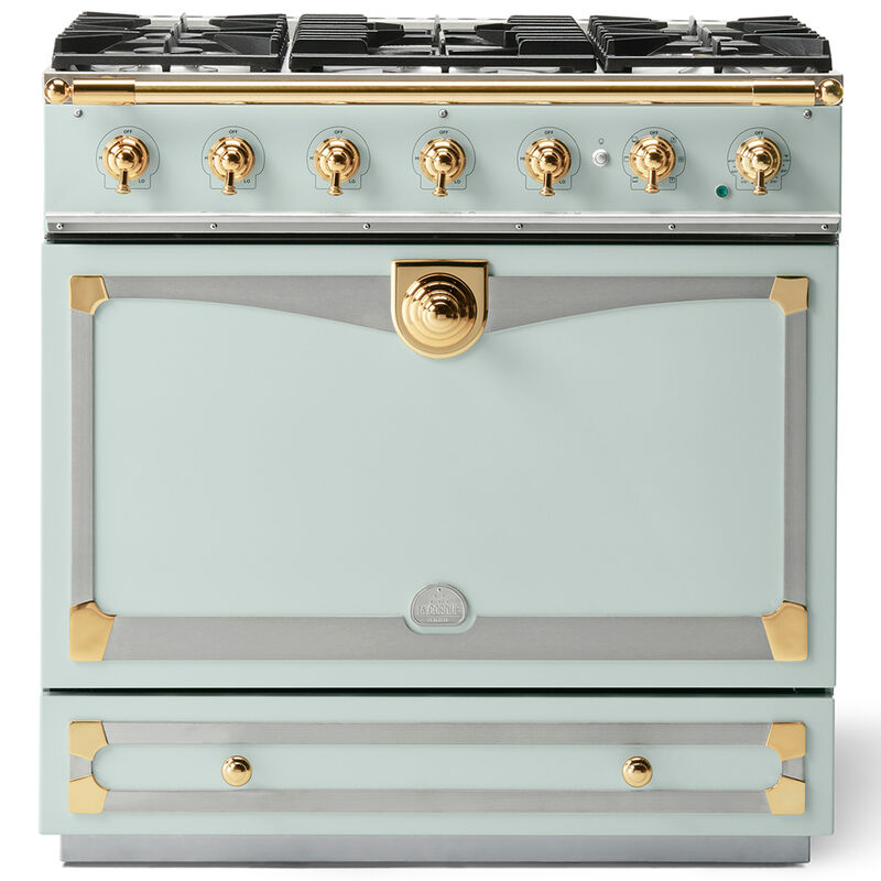 La Cornue Cornufe Series 36 in. 3.8 cu. ft. Dual Convection Dual Fuel Range with 5 Sealed Burners - Tapestry, , hires