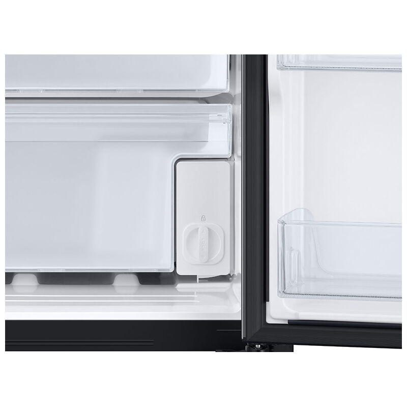 Samsung 36 in. 27.4 cu. ft. Side-by-Side Refrigerator with Ice & Water Dispenser - Black Stainless Steel, Black Stainless Steel, hires