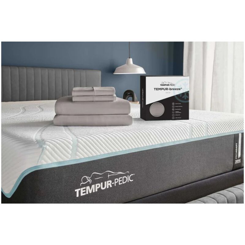 Tempur-Pedic Breeze Cooling Sheet Set Graphite - Twin XL, , hires