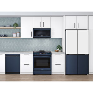 Samsung Bespoke 24 in. Smart Dishwasher with Top Control, 39 dBA Sound Level, 15 Place Settings, 7 Wash Cycles & Sanitize Cycle - Navy Steel, Navy, hires