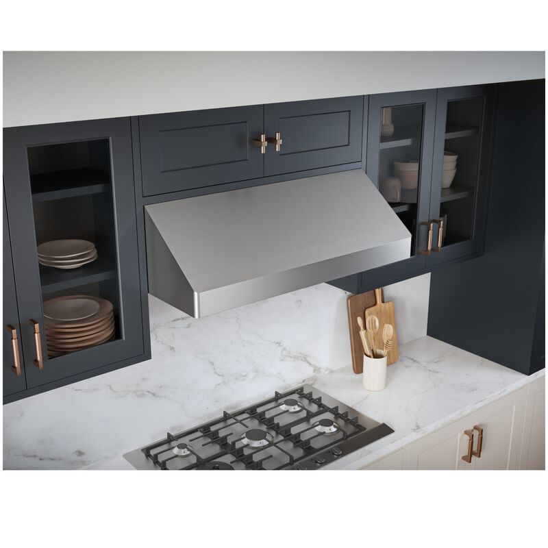 Zephyr Tempest I 30 in. Convertible Canopy Pro Style Range Hood with 650 CFM, 5 Fan Speeds & 2 LED Lights - Stainless Steel, , hires