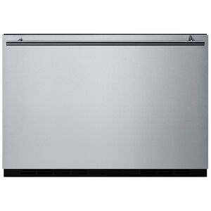 Summit 24 in. 2.0 cu. ft. Outdoor Refrigerator Drawer - Stainless Steel/Panel Ready, , hires