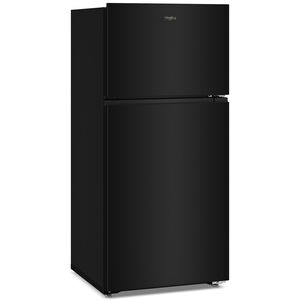 Whirlpool 28 in. 14.3 cu. ft. Top Freezer Refrigerator - Black, Black, hires