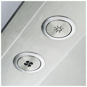 Viking 5 Series 36 in. Ducted Chimney Style Range Hood with 2 LED Lights - Stainless Steel, Stainless Steel, hires