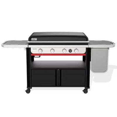 Weber Slate 36 in. 4-Burner Liquid Propane Gas Flat Top Griddle with Side Tables and 756 sq. in. Cooking Surface - Black | 1500216