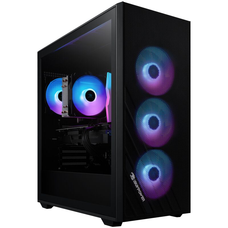 iBUYPOWER Scale Gaming Desktop with Intel Core i5-14400F, 14th Gen, 10-Core CPU, NVIDIA GeForce RTX 4060, 8GB VRAM GPU, 16 GB RAM, 1 TB SSD & Windows 11 Home - Black, , hires