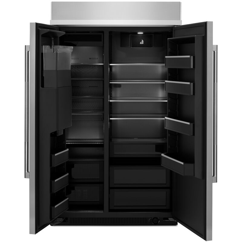 JennAir Rise48 in. 29.4 cu. ft. Built-In Counter Depth Side by Side Refrigerator with Ice & Water Dispenser - Stainless Steel, , hires