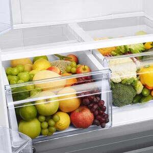 Samsung 33 in. 17.5 cu. ft. Smart Counter Depth French Door Refrigerator with Ice Maker - Stainless Steel Look, Stainless Steel Look, hires