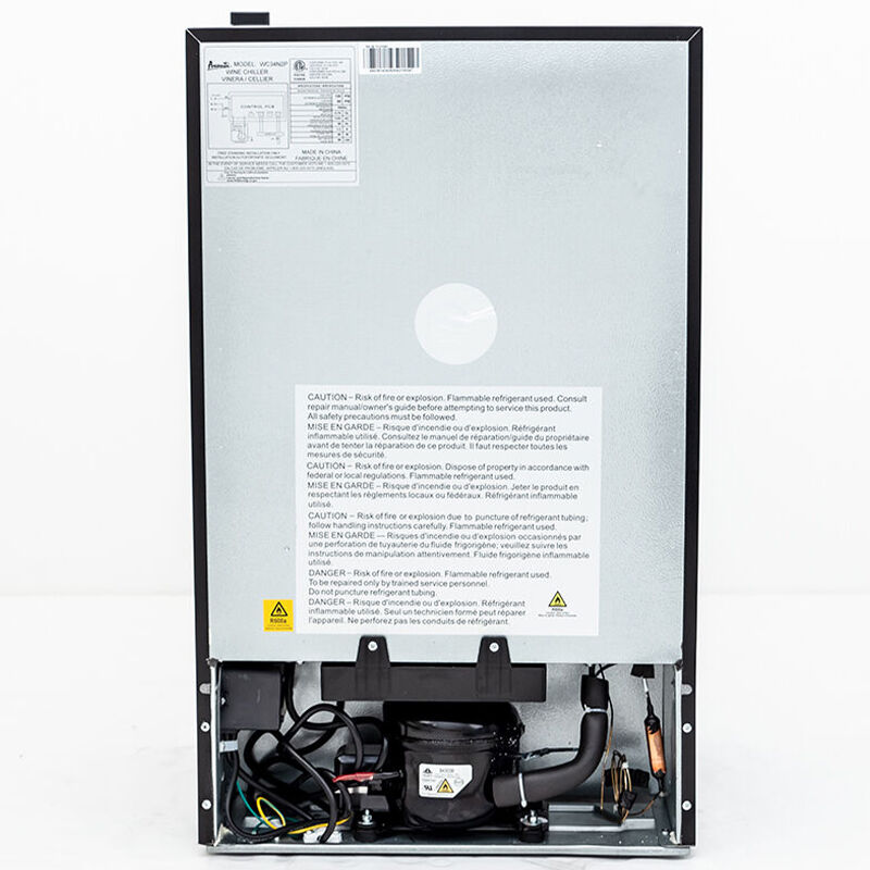 Avanti 20 in. Freestanding Wine Cooler with Wire Racks, Single Temperature Zone & 34 Bottle Capacity - Platinum, , hires