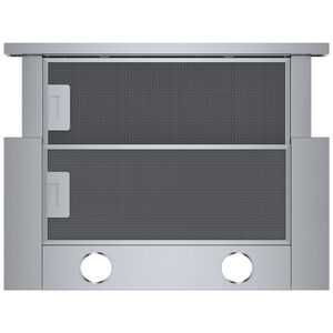 Bosch 500 Series 24 in. Convertible Slide-Out Style Range Hood with 400 CFM, 4 Fan Speeds & 2 LED Lights - Stainless Steel, , hires